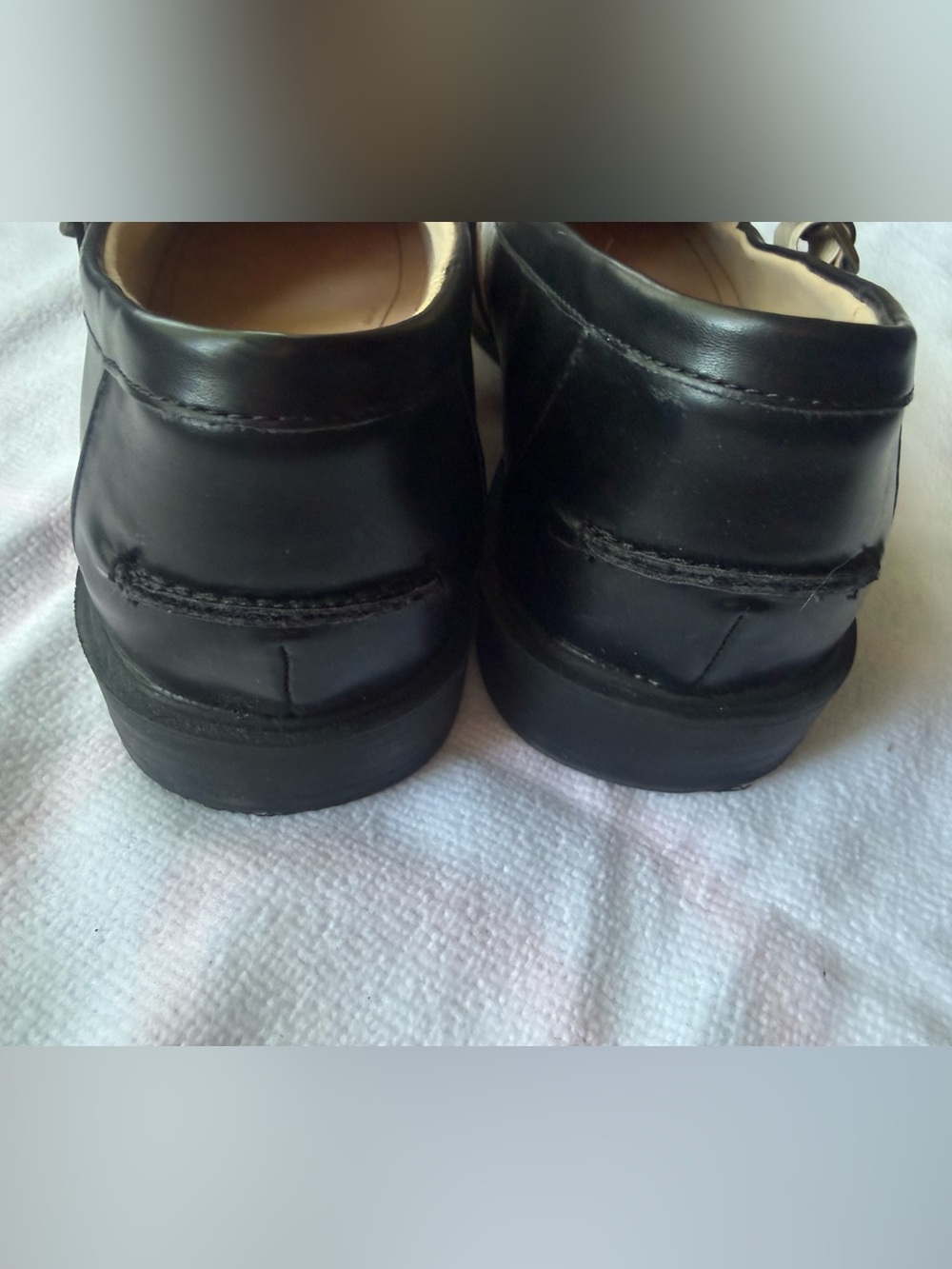 Black Leather Mary Jane Loafers - Journee - Picture 6 of 6